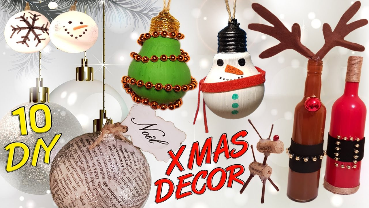 DIY Christmas Ornaments With Pictures
 10 DIY Christmas recycled decoration HOW TO
