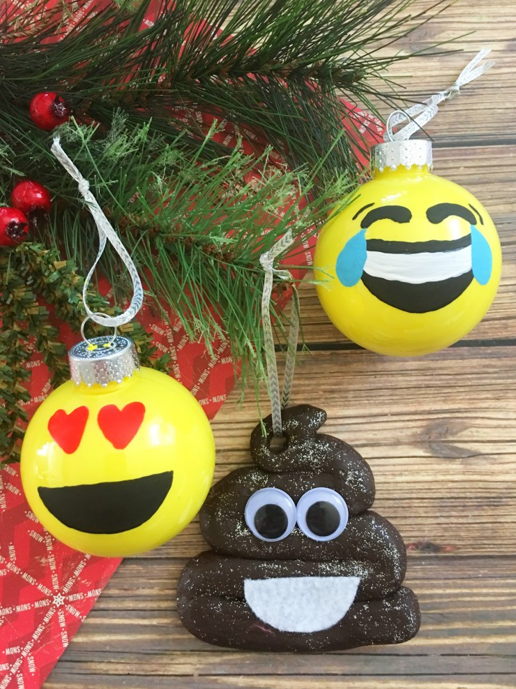 DIY Christmas Ornaments With Pictures
 DIY Emoji Ornaments Frugal Mom Eh