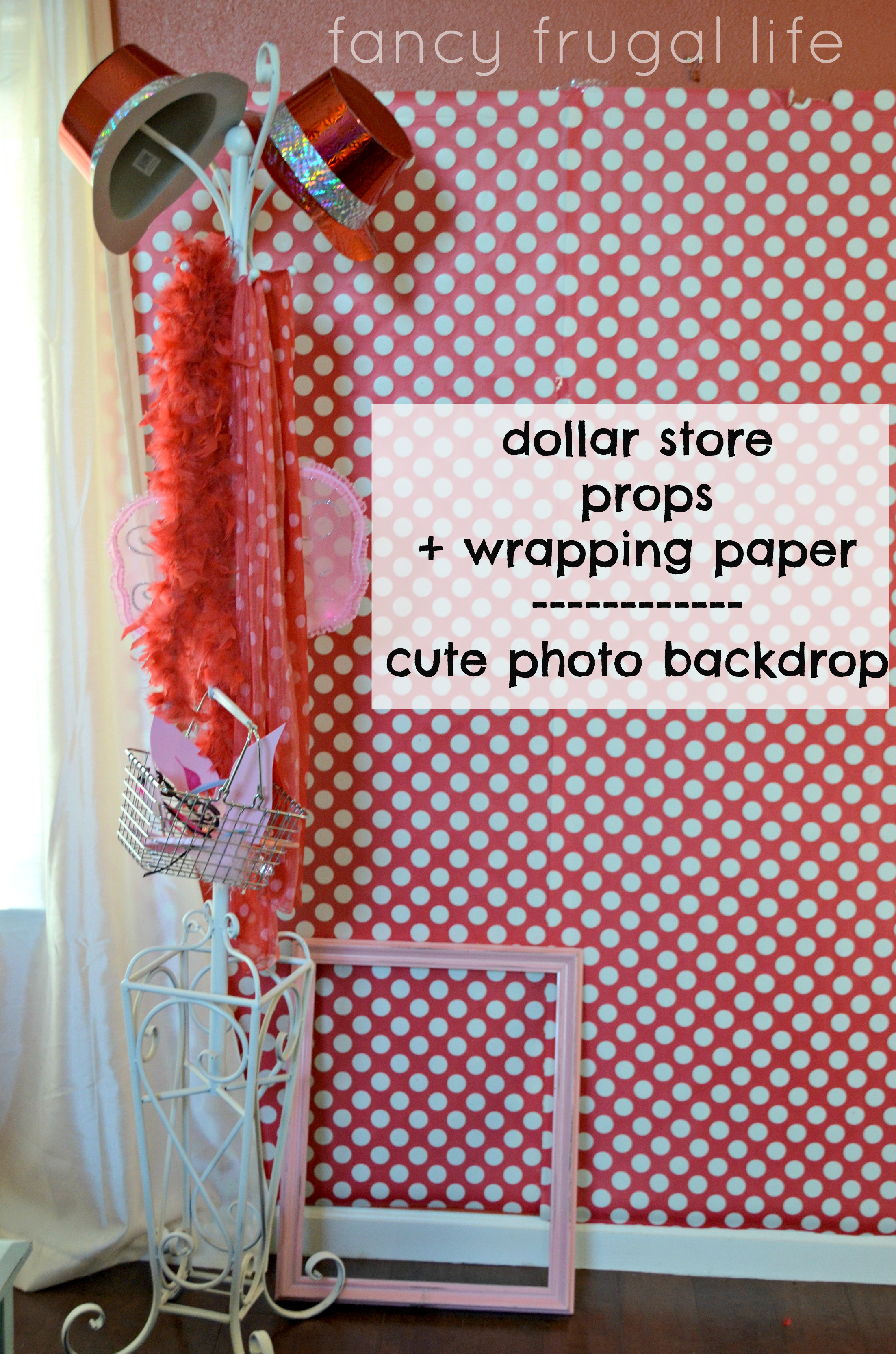 DIY Christmas Photo Backdrop
 6 Fancy Frugal Party Planning Tips & the Olivia the Pig
