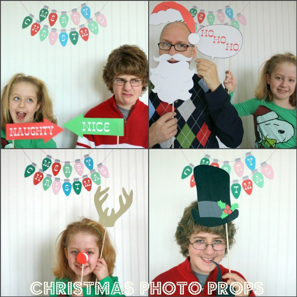 DIY Christmas Photo Booth
 Christmas Booth Props DIY Printable pdf