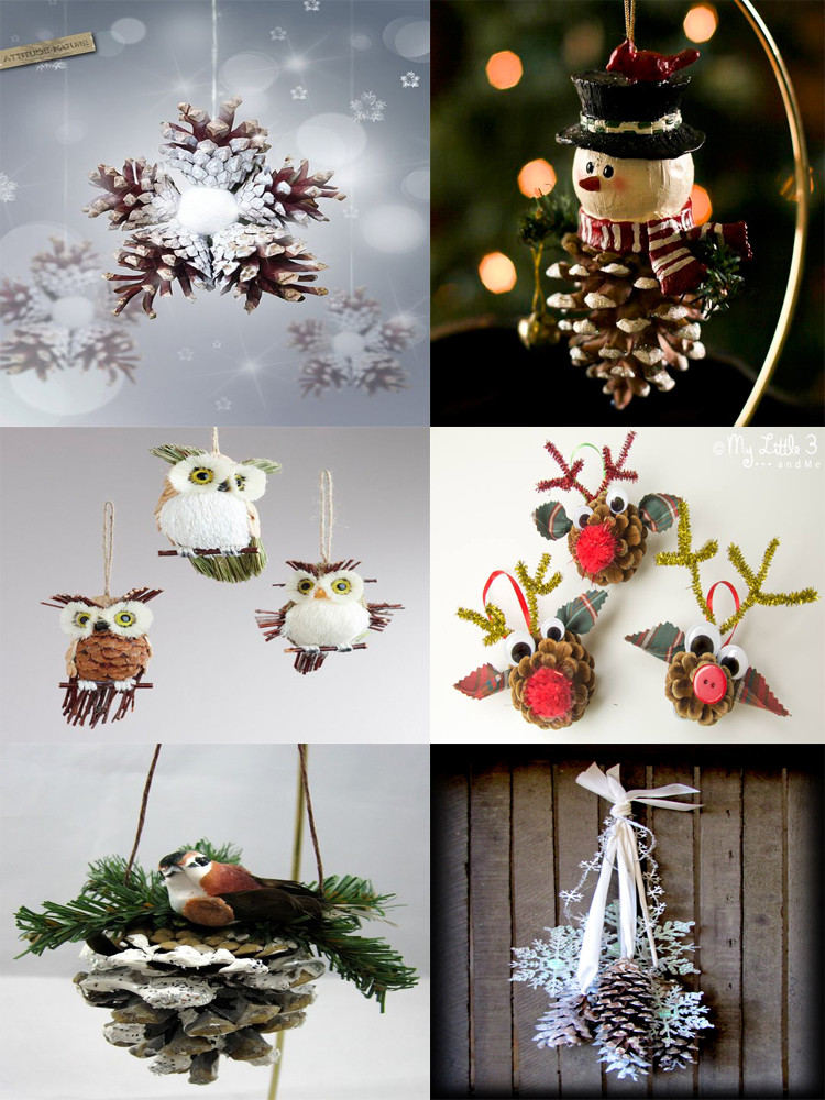 DIY Christmas Photos
 40 Easy and Cute DIY Pine Cone Christmas Crafts