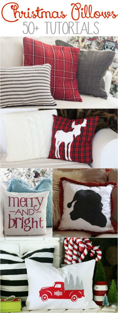 DIY Christmas Pillows
 DIY Christmas pillow tutorials