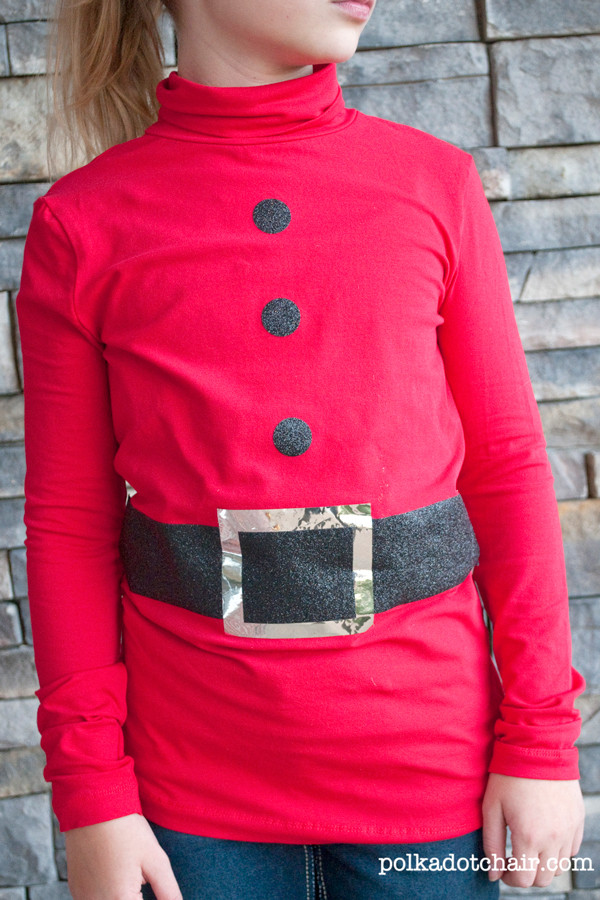 DIY Christmas Shirts
 Make a "faux" Santa Claus Shirt A tutorial