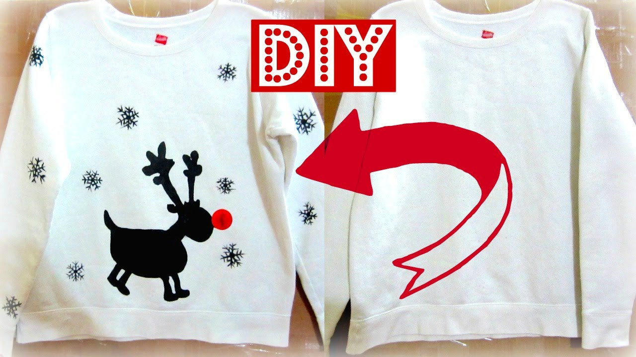 DIY Christmas Shirts
 How to Make a Christmas Sweatshirt