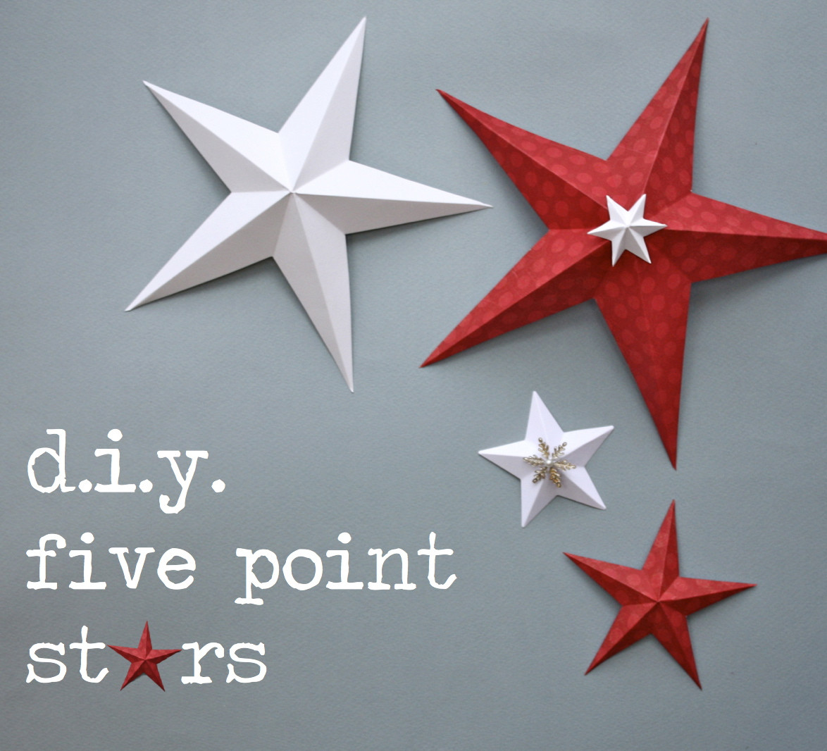 DIY Christmas Star
 5 point star tutorial