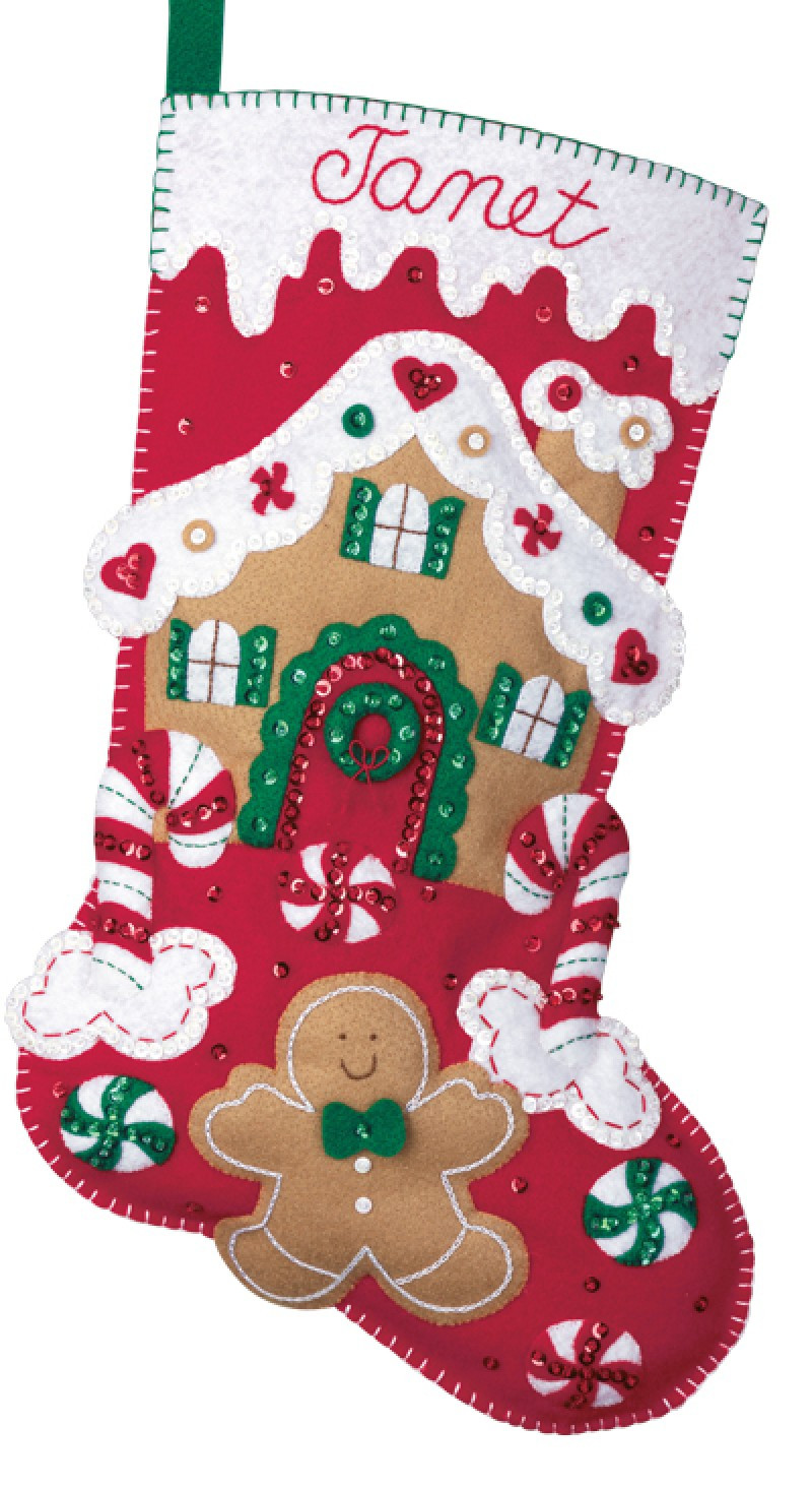 DIY Christmas Stocking Kit
 Gingerbread House Bucilla Christmas Stocking Kit