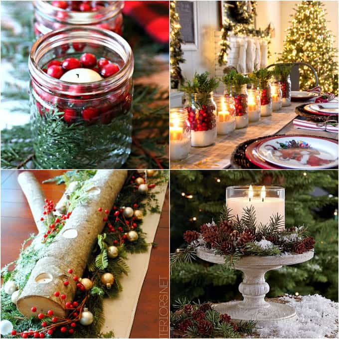 DIY Christmas Table Centerpiece
 27 Gorgeous DIY Thanksgiving & Christmas Table Decorations