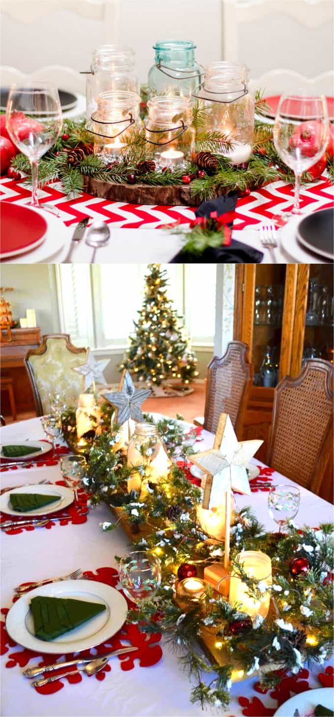 DIY Christmas Table Decorations
 27 Gorgeous DIY Thanksgiving & Christmas Table Decorations