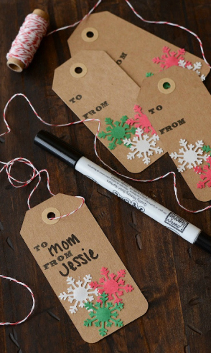 DIY Christmas Tags
 Top 10 DIY Christmas Gift Tags Top Inspired