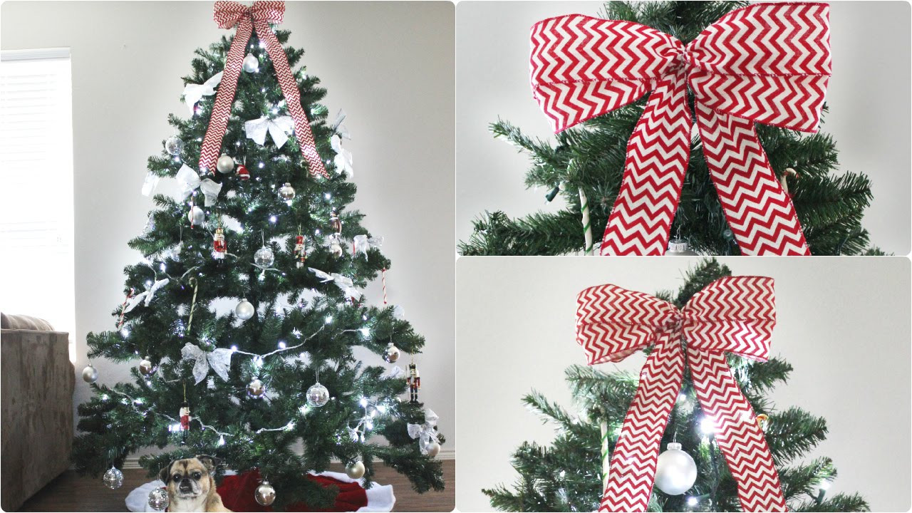 DIY Christmas Tree Bows
 DIY Christmas Tree Bow Topper