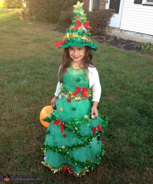 DIY Christmas Tree Costume
 Christmas Tree Costume for Girls