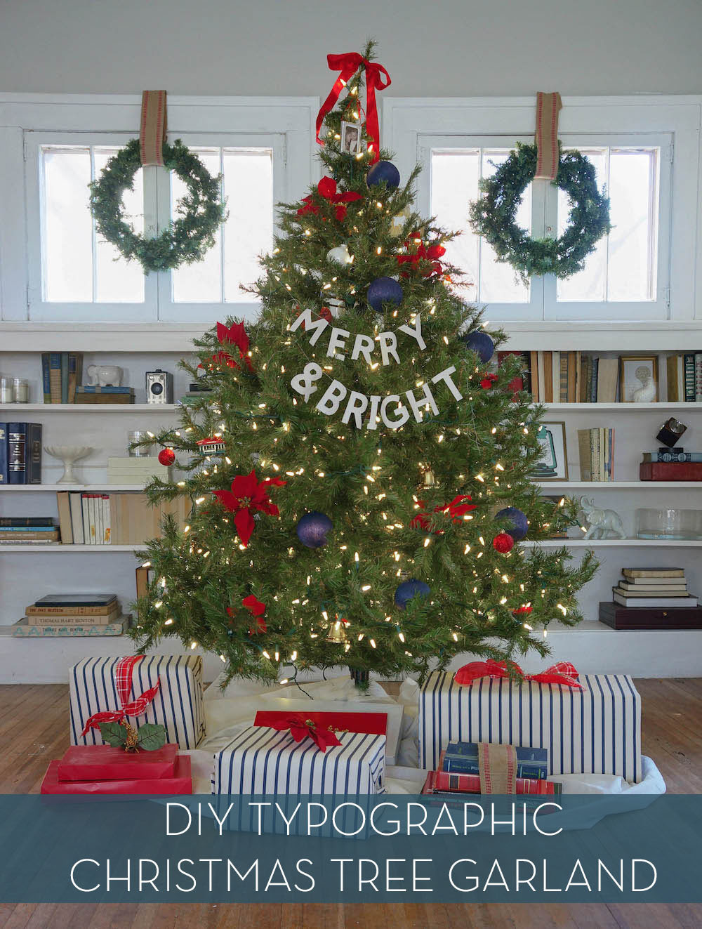 DIY Christmas Tree Garland
 Make It DIY Christmas Tree Typographic Garland