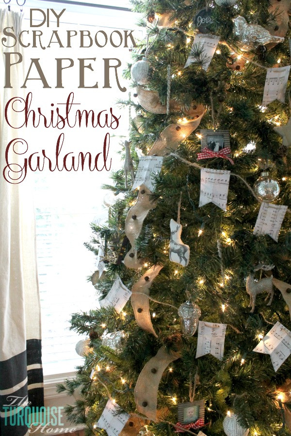 DIY Christmas Tree Garland
 Gorgeous Thrifty Christmas Decor Oh My Creative
