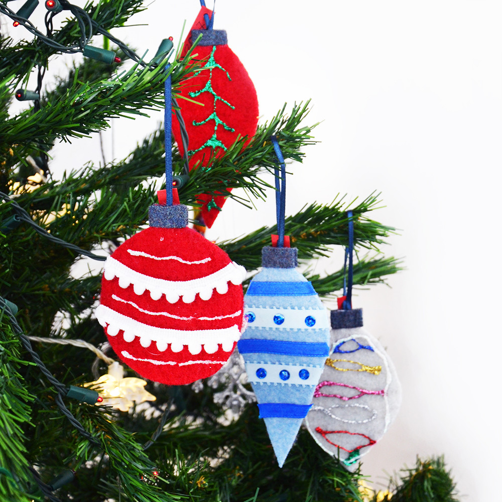 DIY Christmas Tree Ornaments
 DIY felt christmas tree ornaments for kids from repurposed
