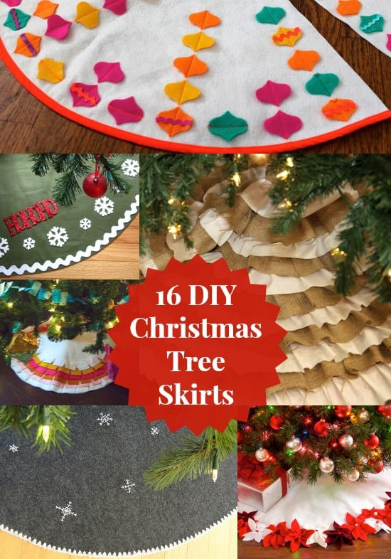 DIY Christmas Tree Skirts
 16 Ways to Make a Christmas Tree Skirt diycandy