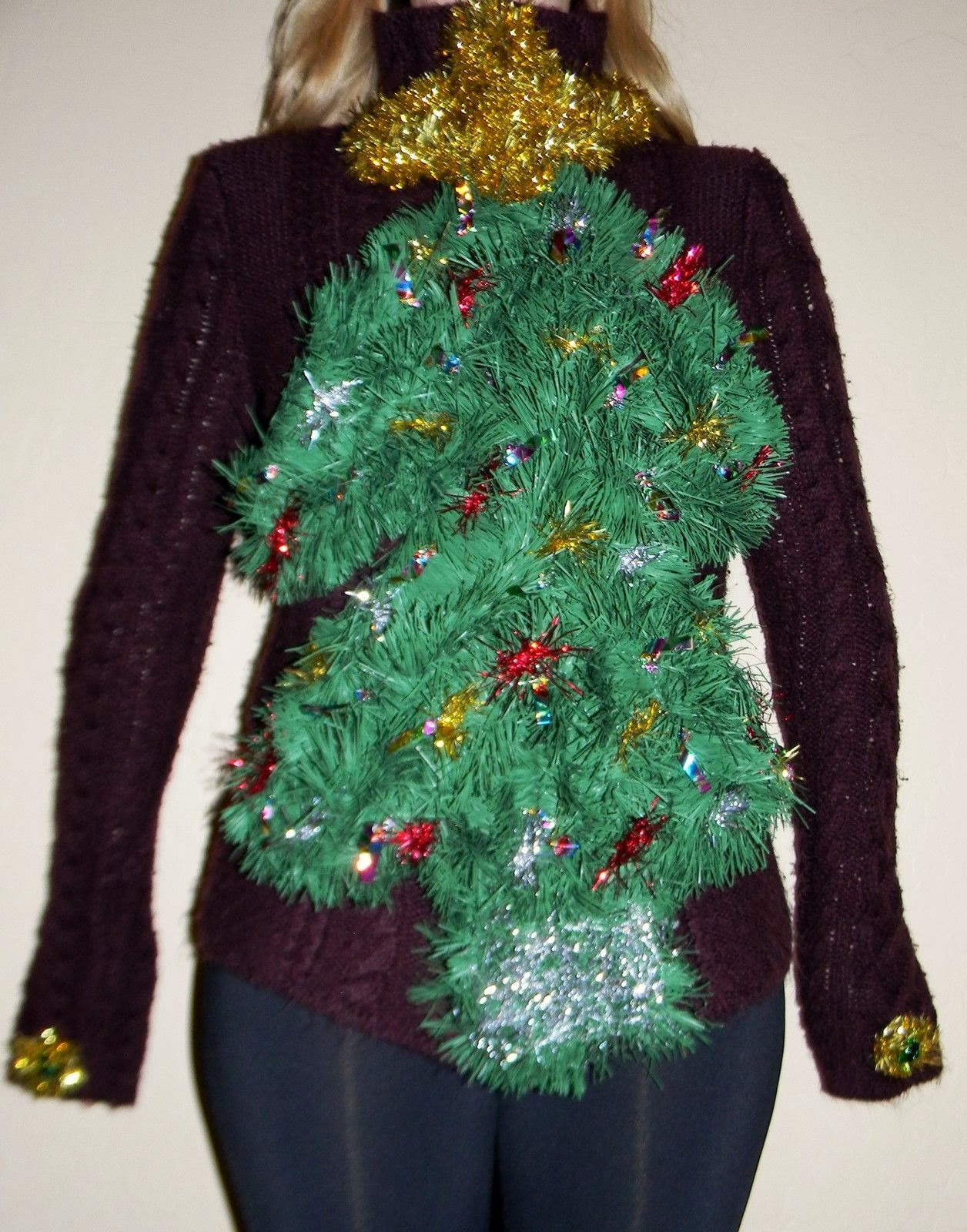 DIY Christmas Tree Sweater
 DIY Handmade Ugly Christmas Sweater Ideas Crafty Morning