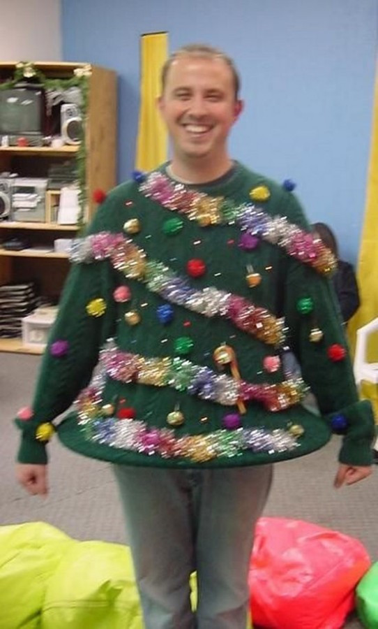 DIY Christmas Tree Sweater
 26 Easy DIY Ugly Christmas Sweater Ideas Snappy