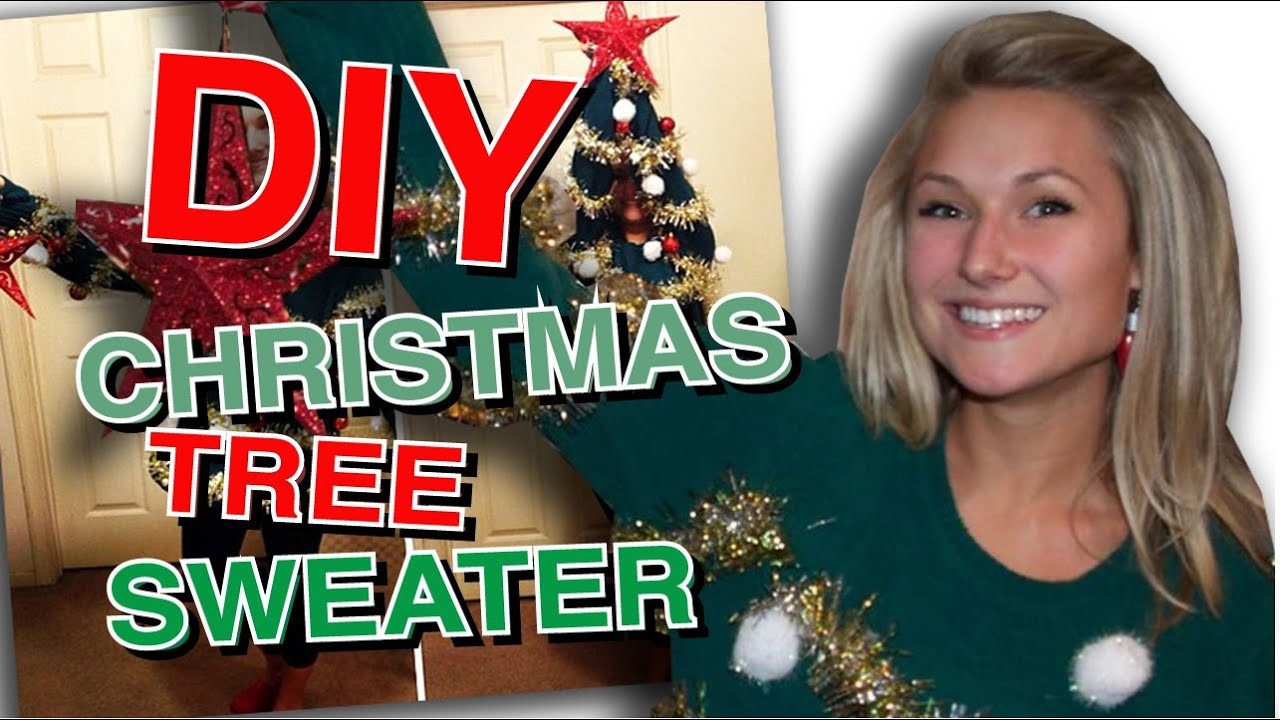 DIY Christmas Tree Sweater
 DIY Ugly Christmas Tree Sweater