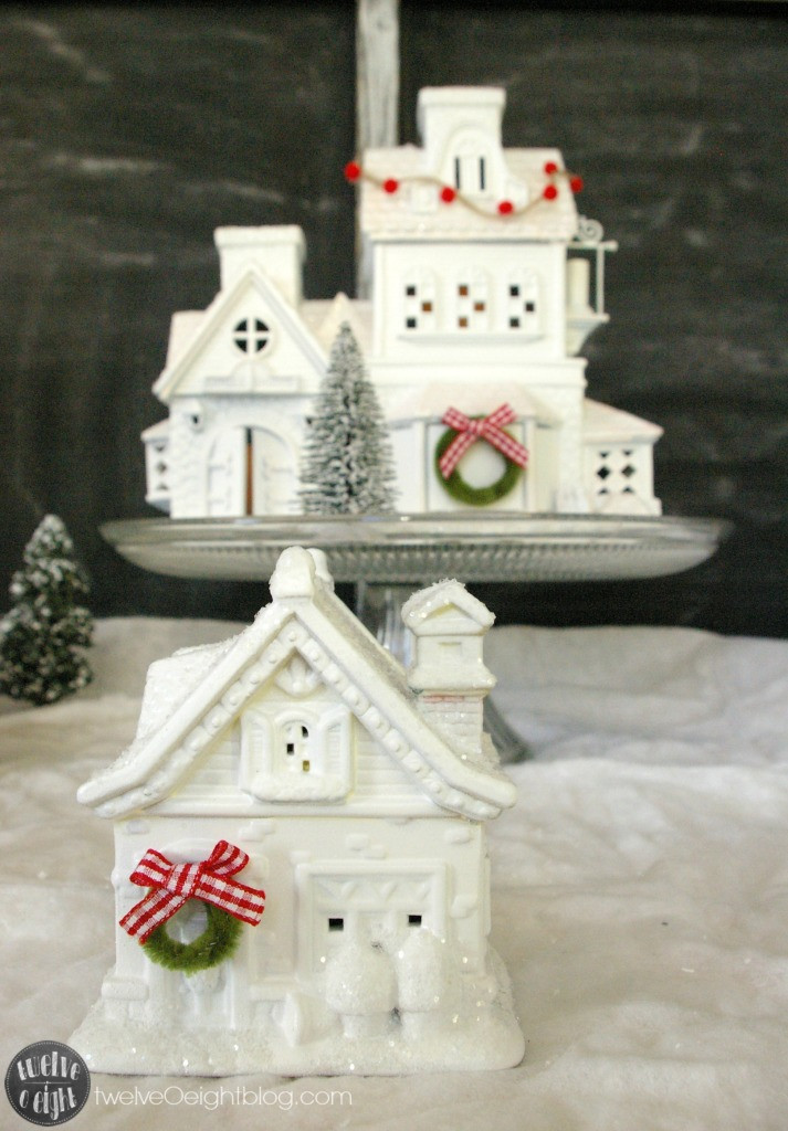 DIY Christmas Village
 How to Make a Glitter House Village the easy way