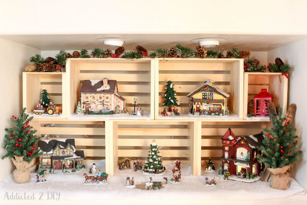 DIY Christmas Village Display
 A New Twist An Old Christmas Favorite A Giveaway