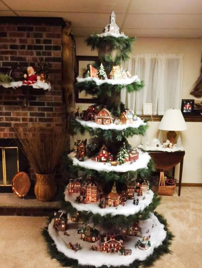 DIY Christmas Village Display
 30 of the most Creative Christmas Trees Kitchen Fun