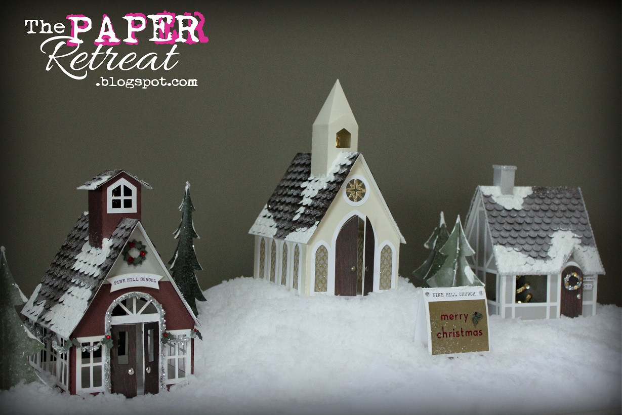 DIY Christmas Villages
 The Paper Retreat A Country Christmas Village & Tutorial
