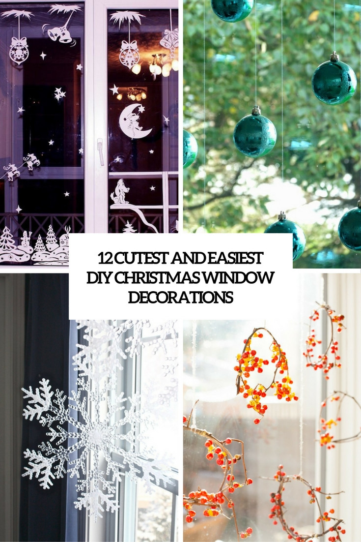 DIY Christmas Window Decorations
 12 Cutest And Easiest DIY Christmas Window Décorations