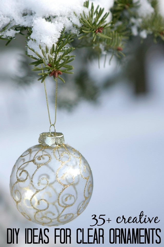 DIY Clear Christmas Ornaments
 Remodelaholic