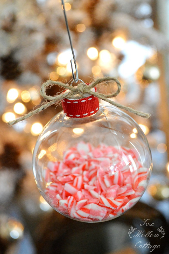 DIY Clear Christmas Ornaments
 Diy Clear Christmas Ornament Candy Canes in Glass Fox