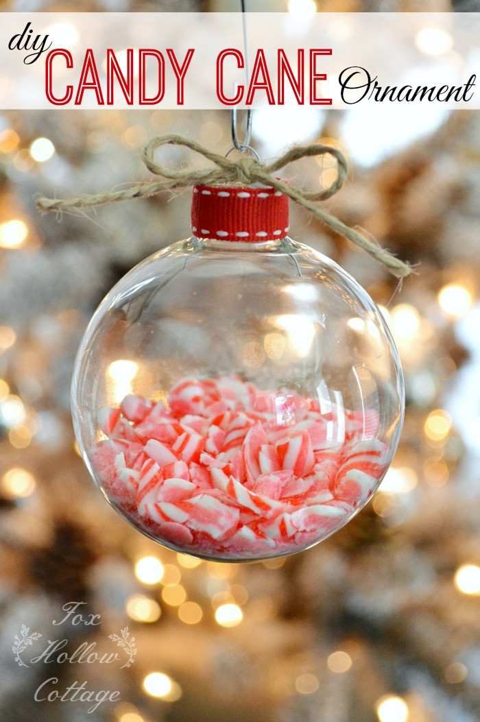 DIY Clear Christmas Ornaments
 Diy Clear Christmas Ornament Candy Canes in Glass Fox