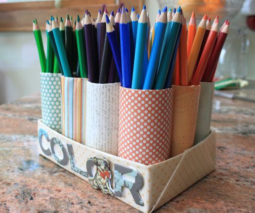 DIY Colored Pencil Organizer
 Best 25 Pencil organizer ideas on Pinterest