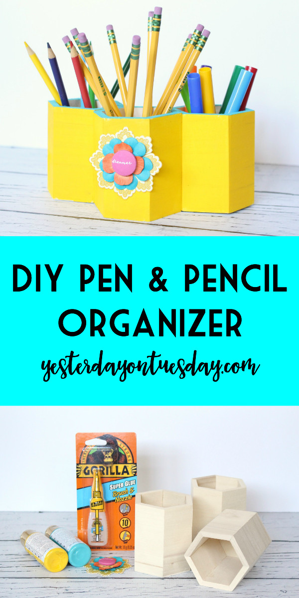DIY Colored Pencil Organizer
 DIY Pen and Pencil Organizer