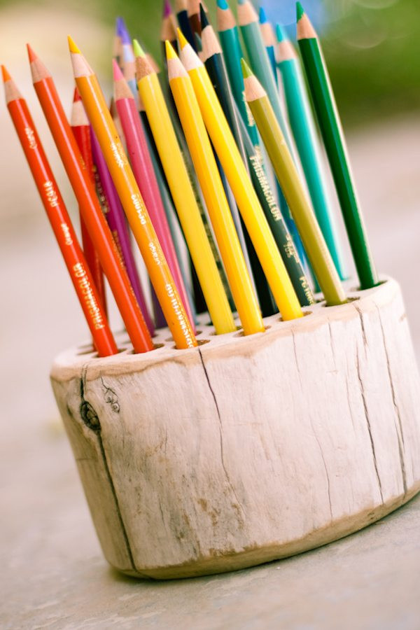 DIY Colored Pencil Organizer
 DIY Pencil Holder The Sweetest Occasion