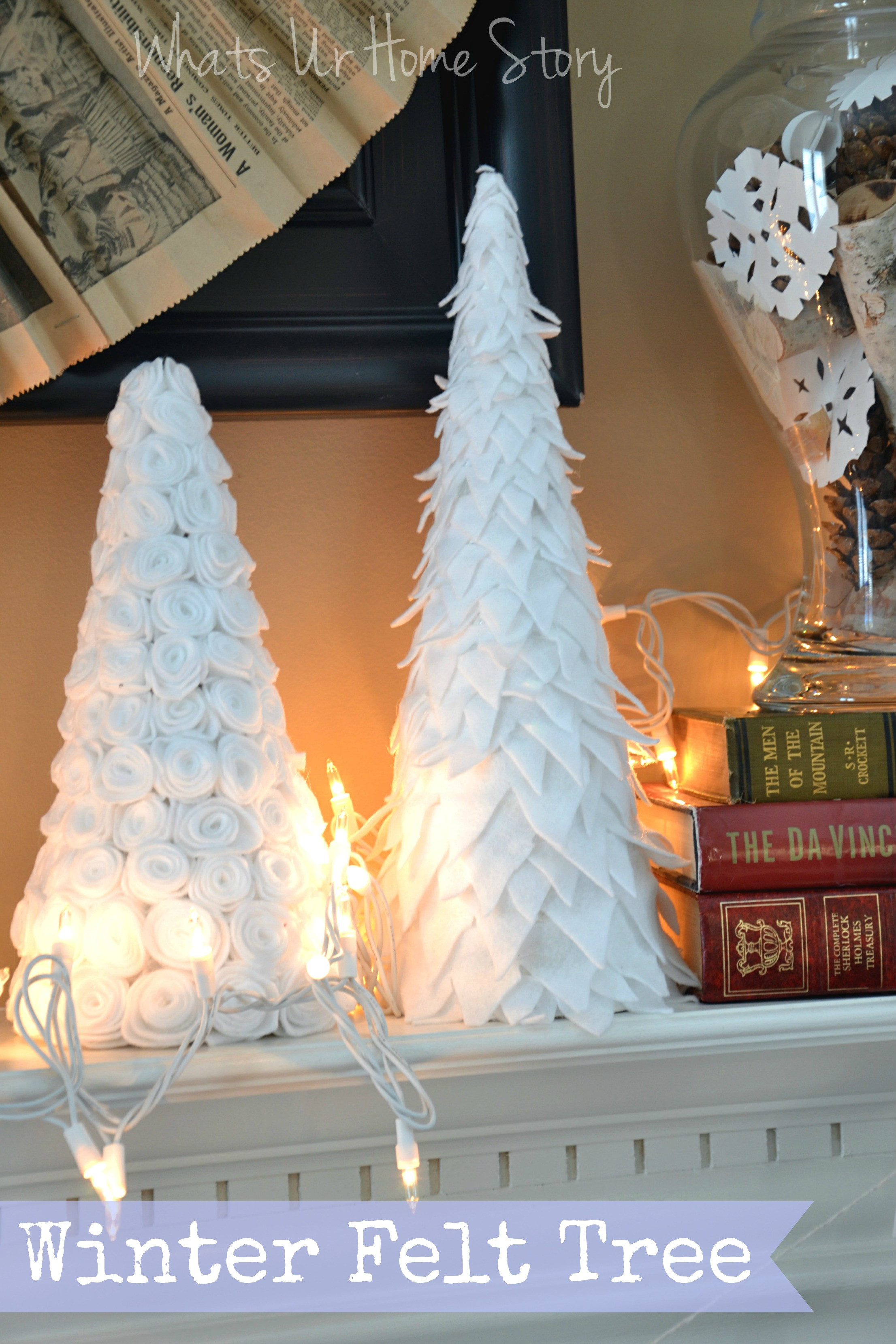 DIY Cone Christmas Trees
 DIY Winter Felt Tree