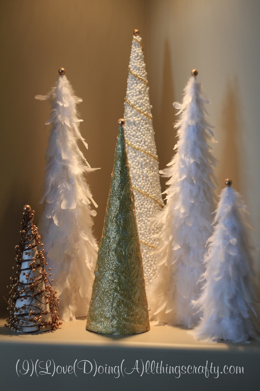 DIY Cone Christmas Trees
 I Love Doing All Things Crafty DIY Xmas Trees