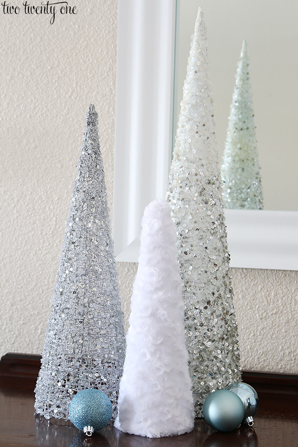 DIY Cone Christmas Trees
 Fuzzy Christmas Tree