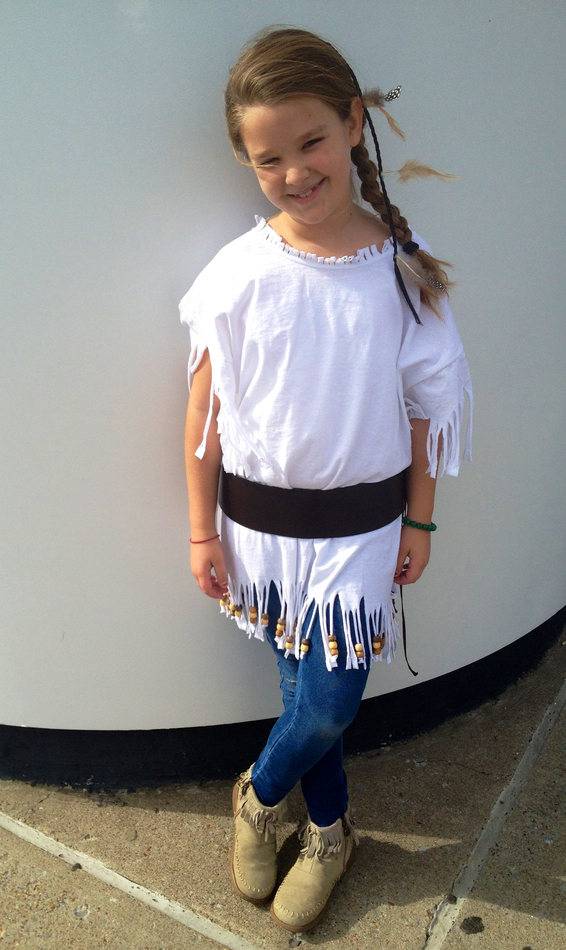 DIY Costume For Girls
 Girls Indian Costume Homemade by Daddy