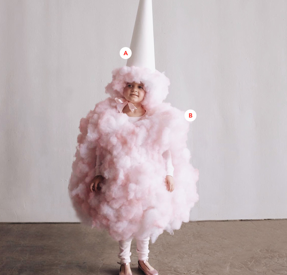 DIY Cotton Candy Costume
 Simple & Adorable DIY Baby & Kid Halloween Costume Ideas