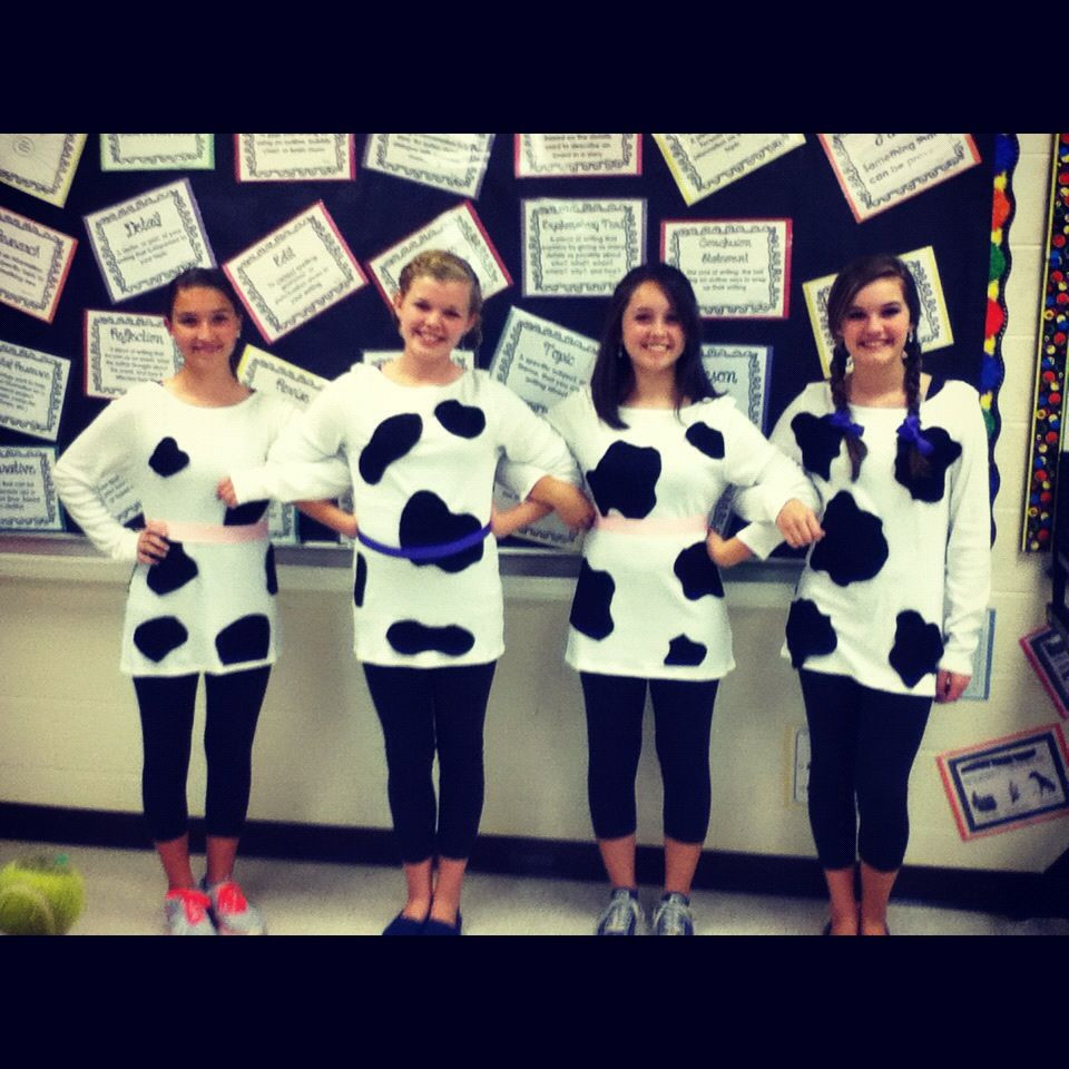 DIY Cow Costume
 A Southern Kind of Lovin DIY Cow Costume Ideas