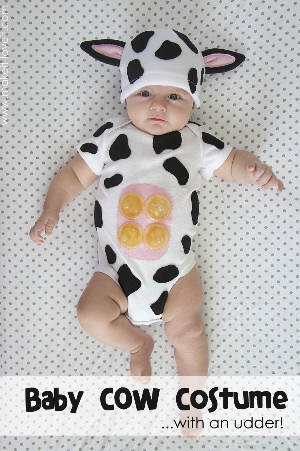 DIY Cow Costume
 Baby Cow Costume with an UDDER Holidays