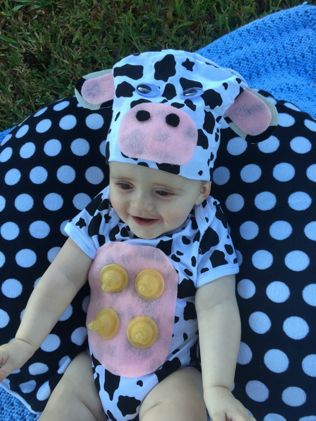 DIY Cow Costume
 Easy DIY Halloween Costume Udderly Adorable Cow Take