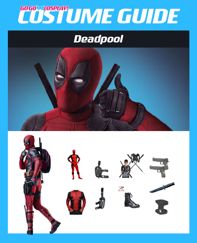 DIY Deadpool Costume
 Authentic Deadpool Costume High Quality DIY Cosplay Suit