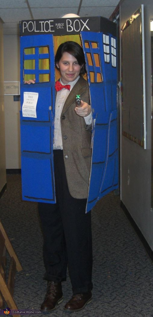 DIY Doctor Costume
 Doctor Who in the TARDIS Halloween Costume Contest at
