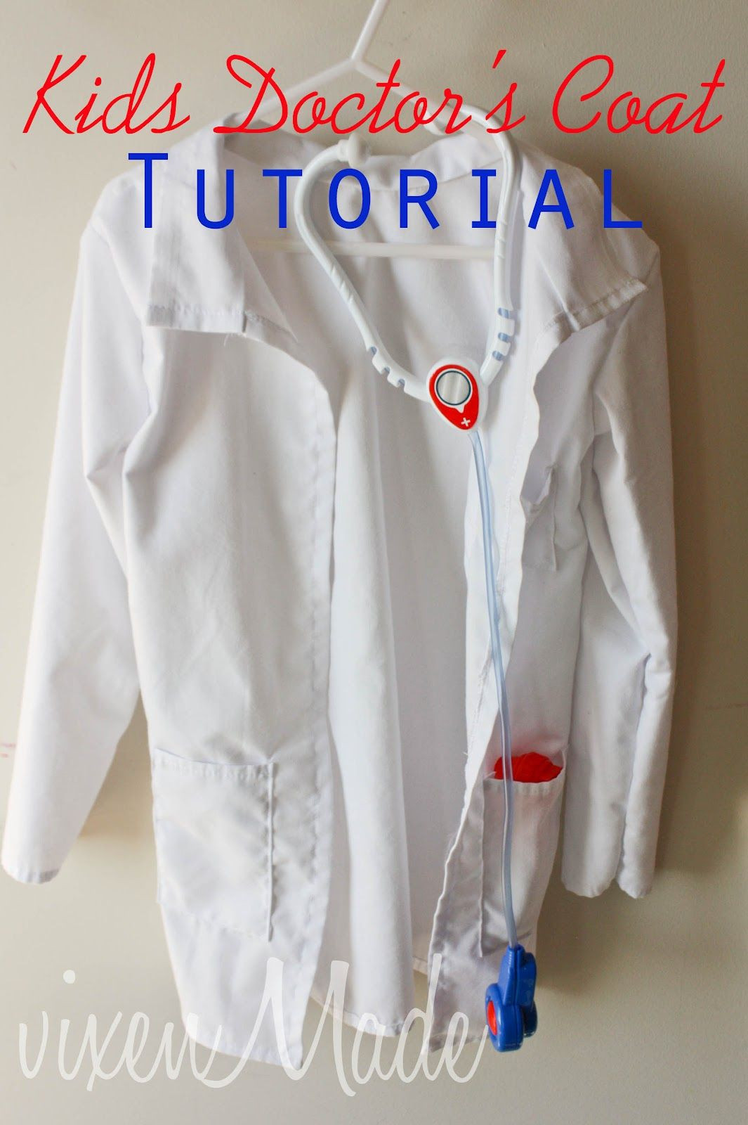 DIY Doctor Costume
 Kids Doctor s Coat Tutorial STEM Social Stu s