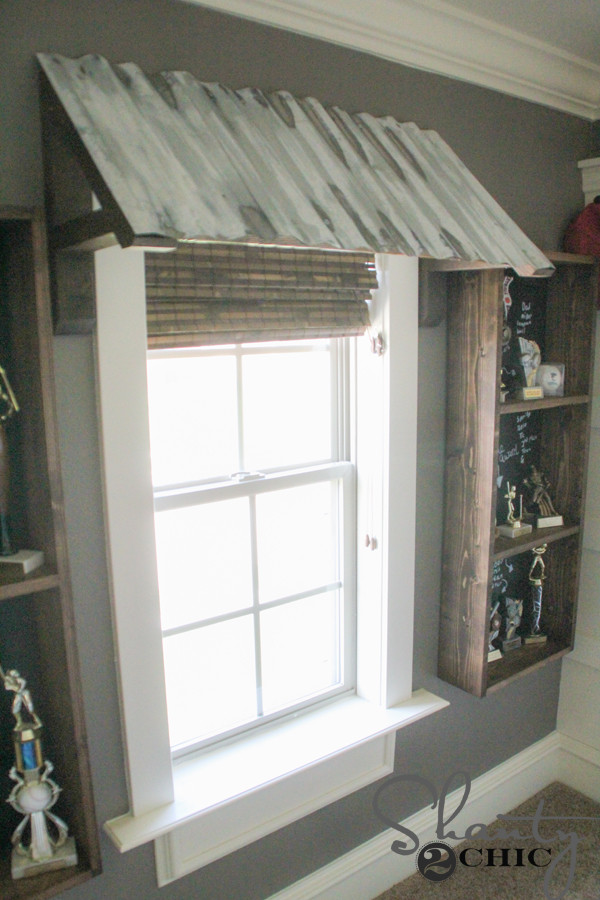 DIY Door Awning Plans
 DIY Corrugated Metal Awning Shanty 2 Chic