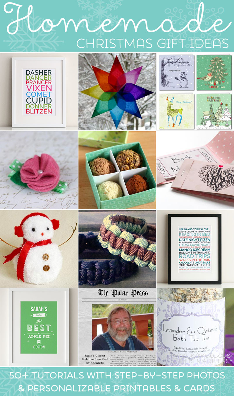 DIY Easy Christmas Gifts
 Easy Homemade Christmas Gift Ideas Make Inexpensive