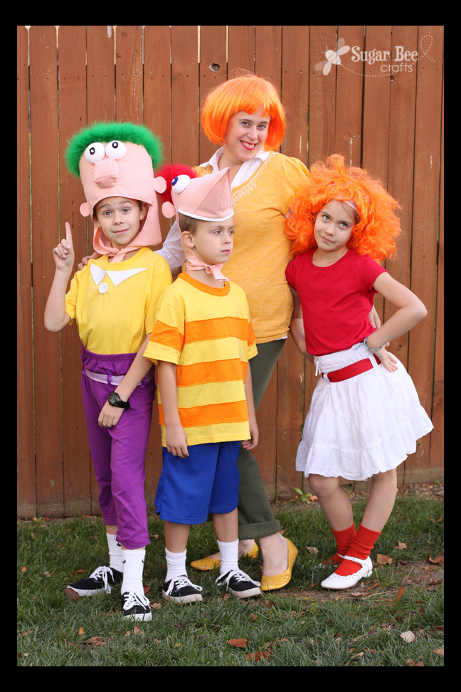 DIY Family Costumes
 Phineas and Ferb DIY Family Costumes Sugar Bee Crafts