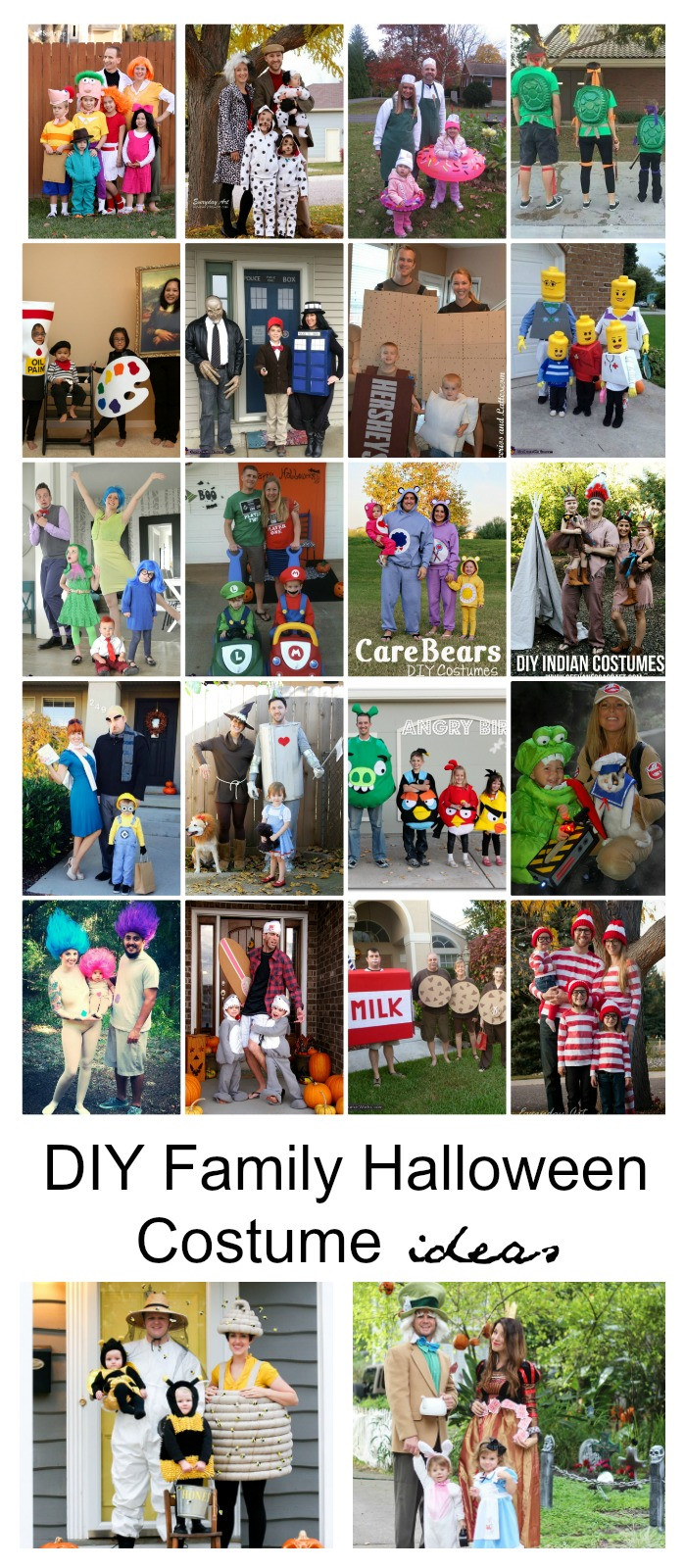 DIY Family Costumes
 DIY Family Halloween Costume Ideas The Idea Room