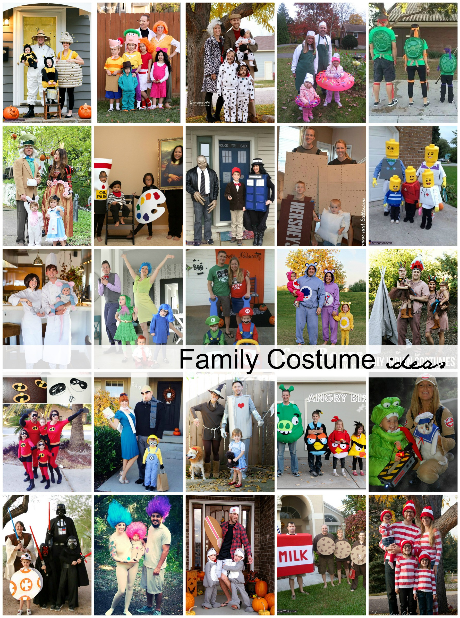 DIY Family Costumes
 DIY Family Halloween Costume Ideas The Idea Room
