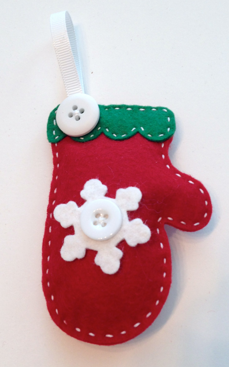 DIY Felt Christmas Ornament
 DIY Snowflake Mitten Felt Ornament KIT